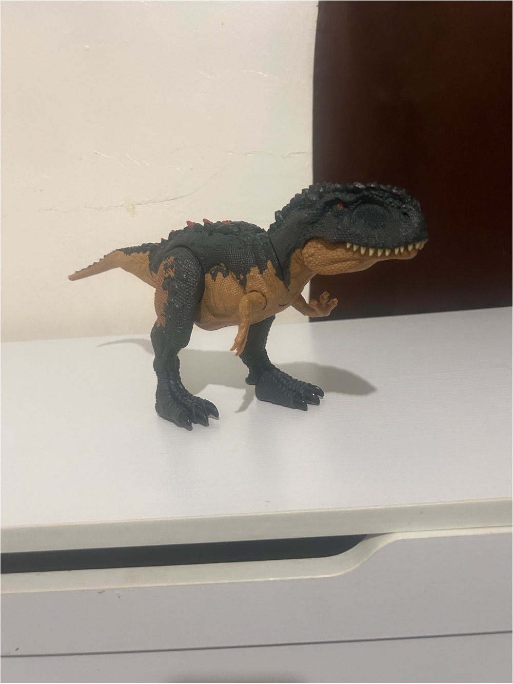 Realistic T-Rex Action Figure - Black & Brown